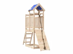 Parque infantil de exterior de madera maciza de pino ES383729 Marru00f3n Sale