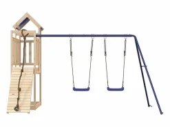 Parque infantil de exterior de madera maciza de pino ES344096^ Clearance