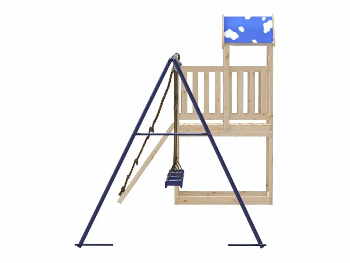 Parque infantil de exterior de madera maciza de pino ES344096^ Clearance