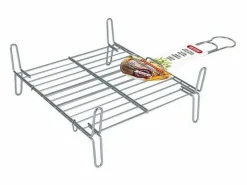 Basic Materiales Y Utensilios De Cocina|Parrilla Bbq Algon Doble Acero - Medida 25 x 30 cm