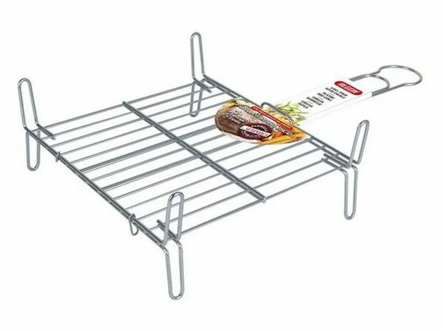 Basic Materiales Y Utensilios De Cocina|Parrilla Bbq Algon Doble Acero - Medida 25 x 30 cm
