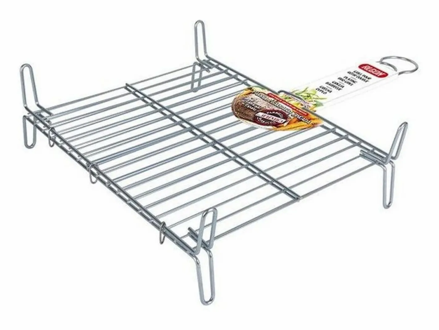 Basic Materiales Y Utensilios De Cocina|Parrilla Bbq Algon Doble Acero - Medida 25 x 30 cm