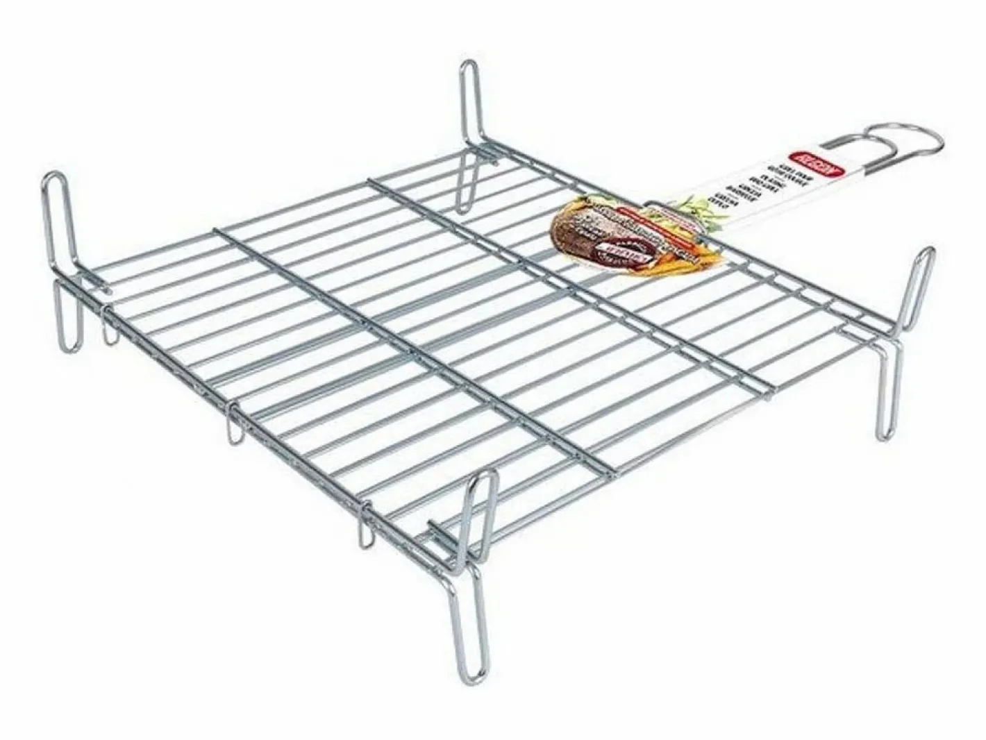 Basic Materiales Y Utensilios De Cocina|Parrilla Bbq Algon Doble Acero - Medida 25 x 30 cm