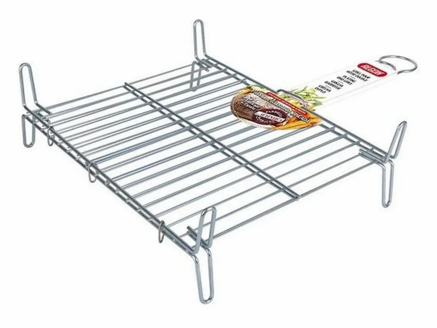 Basic Materiales Y Utensilios De Cocina|Parrilla Bbq Algon Doble Acero - Medida 25 x 30 cm