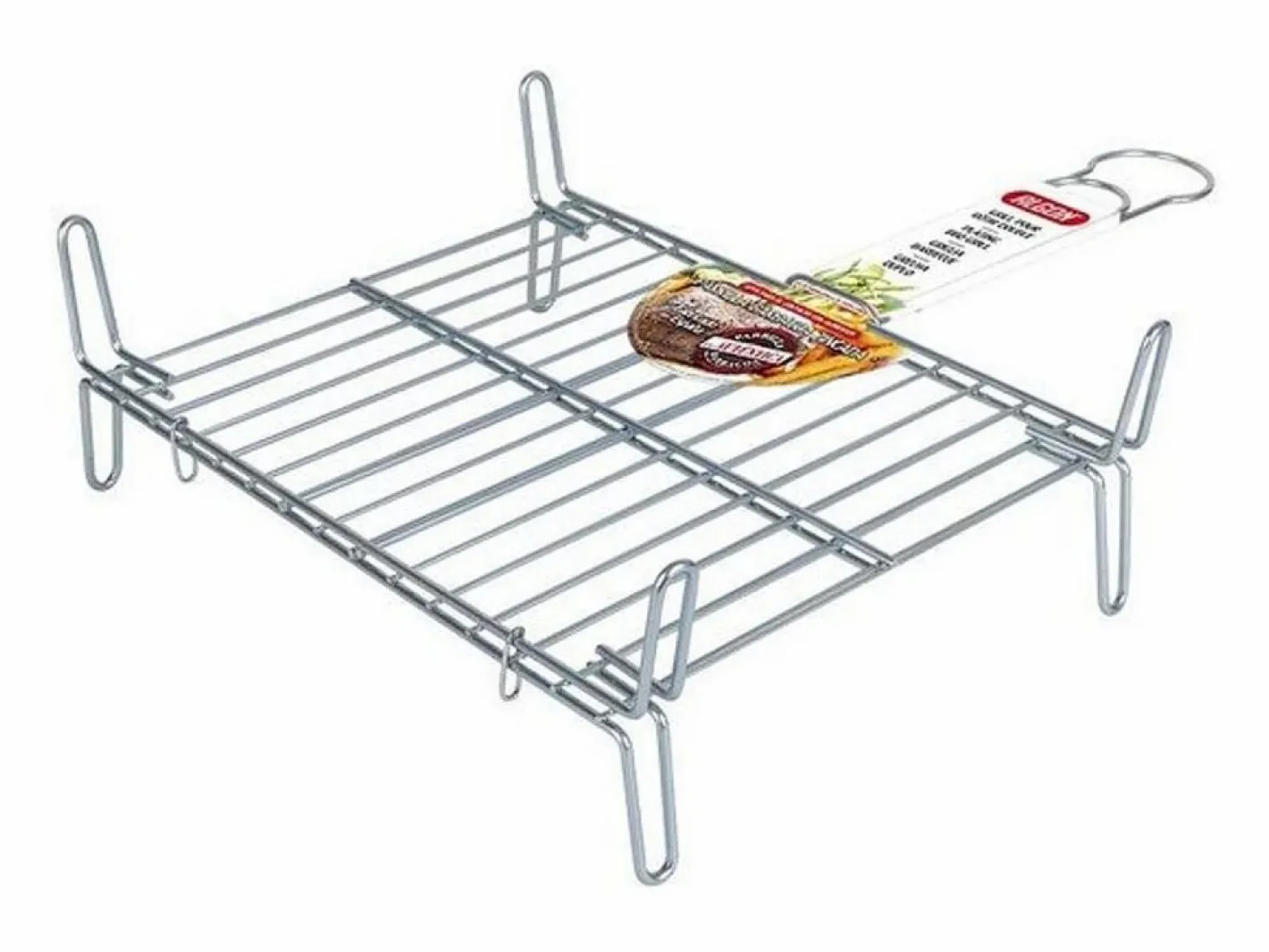 Basic Materiales Y Utensilios De Cocina|Parrilla Bbq Algon Doble Acero - Medida 25 x 30 cm