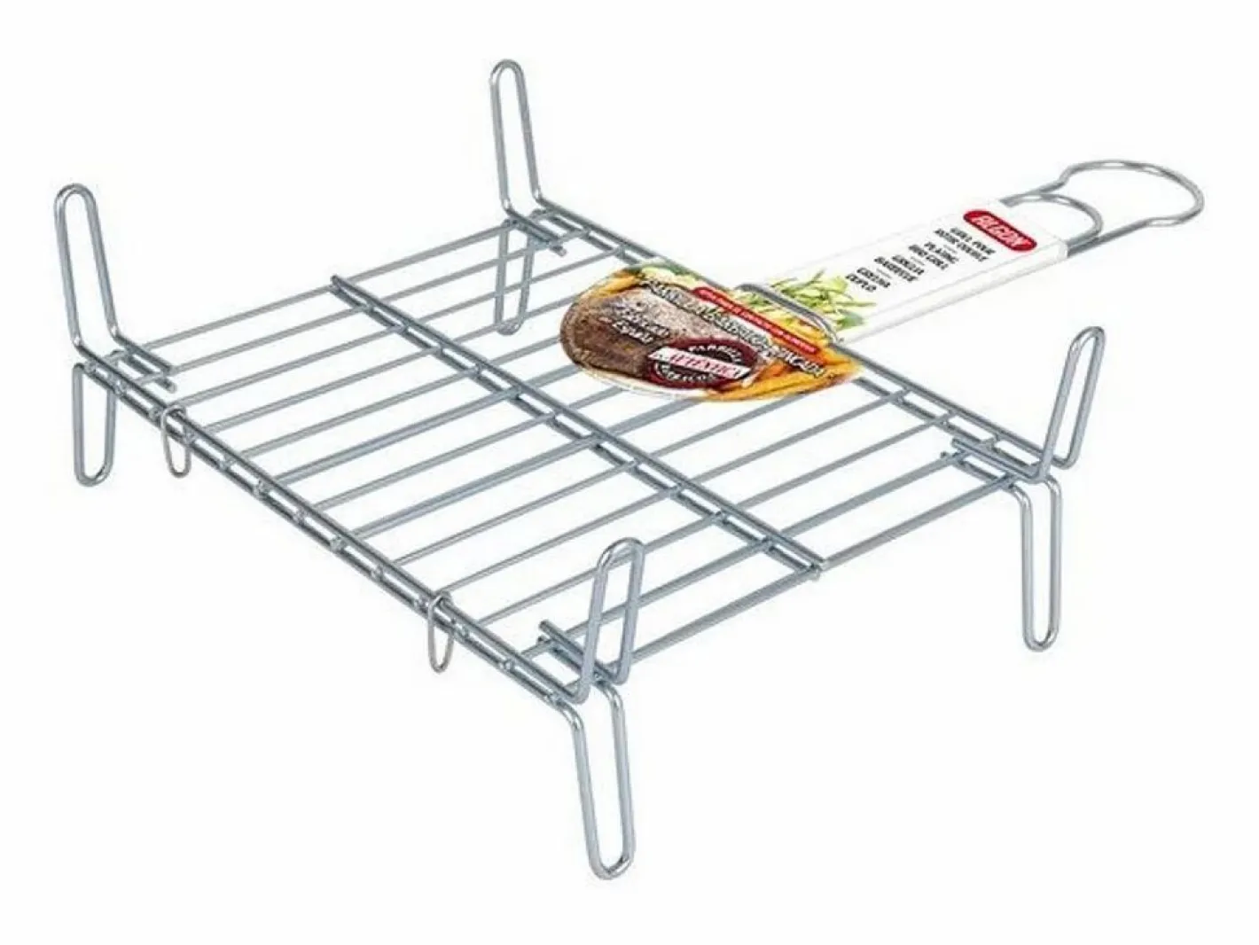 Basic Materiales Y Utensilios De Cocina|Parrilla Bbq Algon Doble Acero - Medida 25 x 30 cm