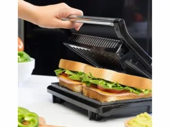 Parrilla eléctrica Cecotec Rock´nGrill 750 Full Open 750W inox/negro Transparente Discount