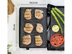 Parrilla eléctrica Cecotec Rock´nGrill 750 Full Open 750W inox/negro Transparente Discount