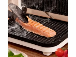 Pequeño Electrodoméstico|Parrilla eléctrica Cecotec Rock'nGrill 1200 Wood 1300W piedra RockStone blanco