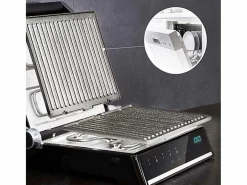 Parrilla eléctrica Cecotec Rock'nGrill Smart 2000W panel táctil inox/negro Plateado Hot