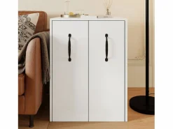 Pedalito de oficina con ruedas - 52 x 50 x 75 cm - con cajones - intercambiable Izquierda-derecha - Aglomerado -^Merax Outlet