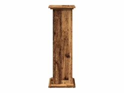 Pedestal con almacenamiento de madera vieja de ingeniería de madera Marru00f3n Outlet