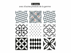 Draeger Sticker|Pegatinas de azulejos 15 X 15 cm - Triángulos y blanco