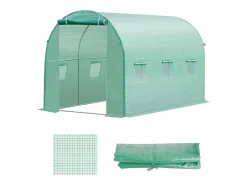 Invernadero De Jardín|Película de polietileno para túnel de jardín, 6 ventanas, (300x200x200 cm)