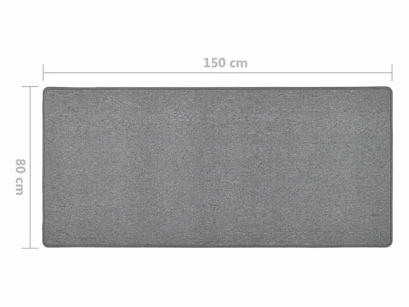 Garden Furniture Pelle Alfombra de pasillo oscuro 80x150 cm Gris Online