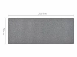 Garden Furniture Alfombra De Pasillo|Pelle Alfombra de pasillo oscuro 80x200 cm
