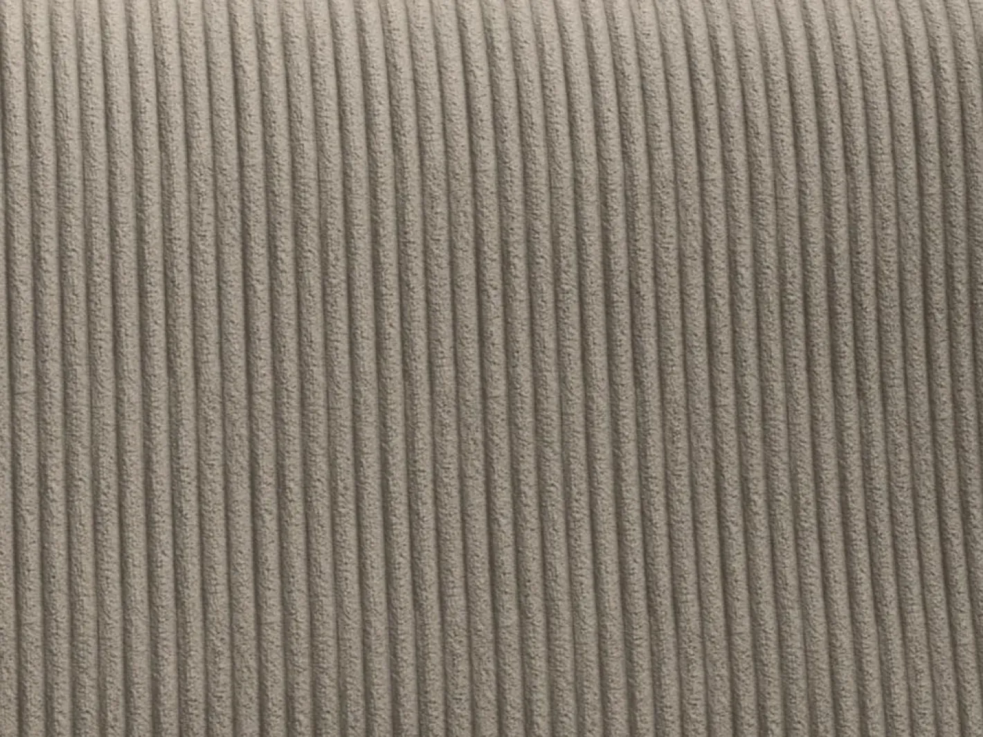 Vente-unique Pequeño Sofá cama rinconera derecha de pana beige AMELIA Topo Discount