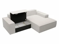 Pequeño Sofá cama rinconera derecha de pana AMELIA^Vente-unique Best