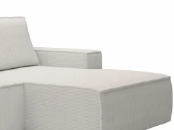 Pequeño Sofá cama rinconera derecha de pana AMELIA^Vente-unique Best