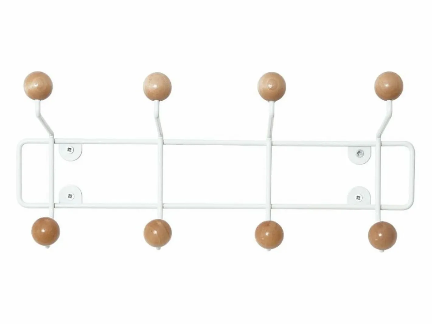 Pt Living Perchero|Percha de madera Saturnus de 8 ganchos Madera blanca y clara