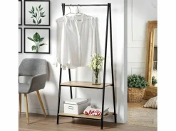 Calicosy Burro Para Ropa|Perchero 2 baldas estilo industrial - y efecto madera