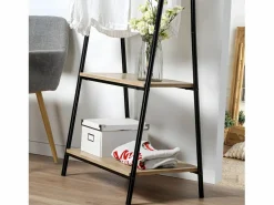 Calicosy Burro Para Ropa|Perchero 2 baldas estilo industrial - y efecto madera