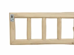 Vente-unique Perchero|Perchero 6 ganchos de madera de teca - Ancho 70 x Prof. 11 x Alt. 20 cm - Color: natural - LIPALIA