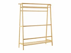Helloshop26 Perchero 139 x 100 x 40 cm bambú 03_0008132 Marru00f3n Discount