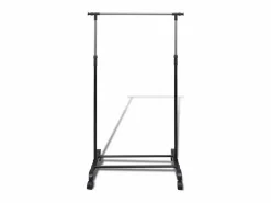 Perchero ajustable para ropa 1 barra 2 unidades ES734360 Negro