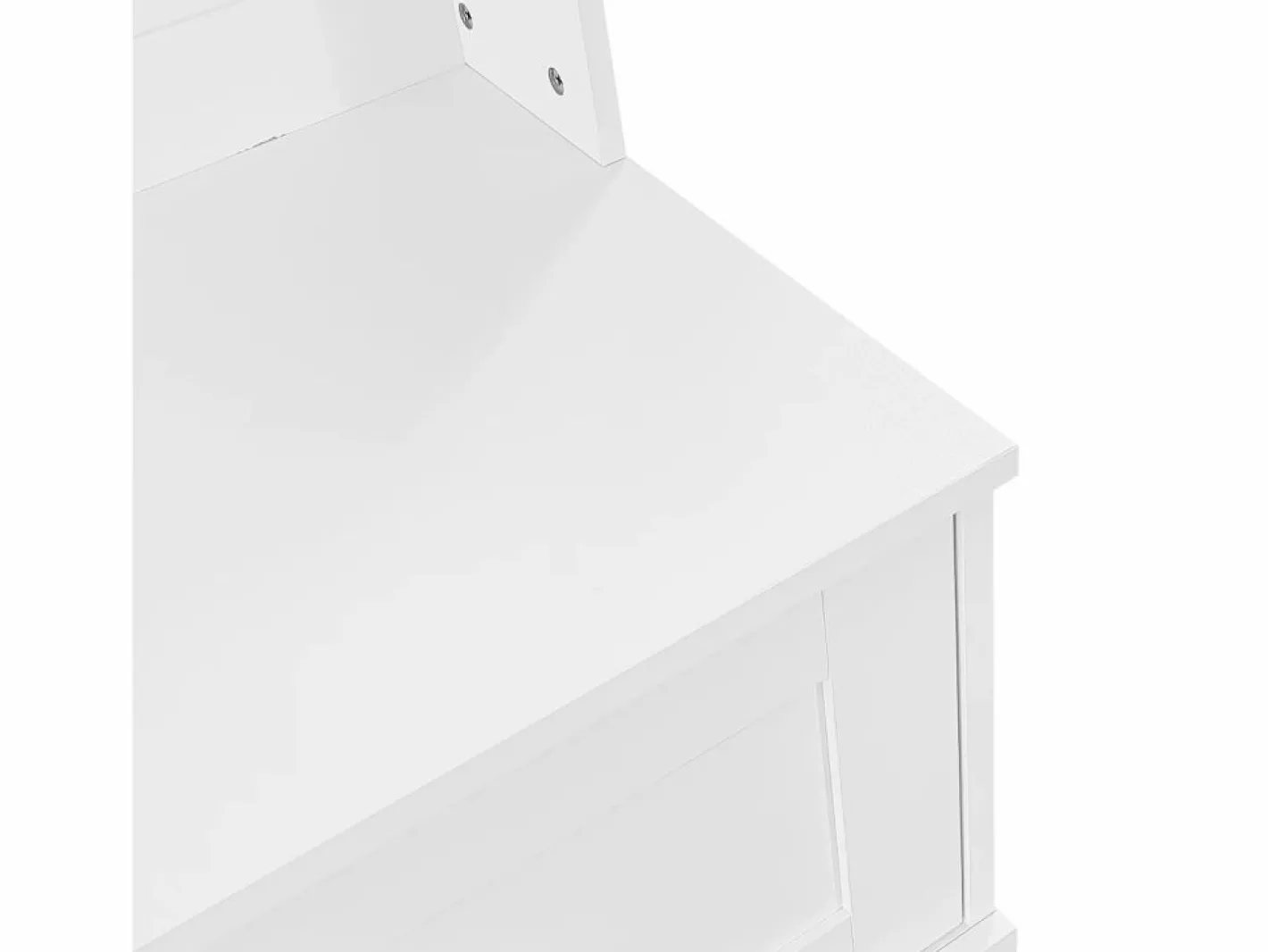 OKWISH Armario De Entrada|Perchero con 4 ganchos y 2 puertas de almacenamiento – Para recibidores y pasillos