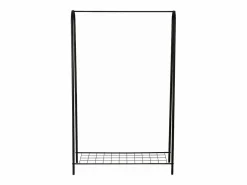 Helloshop26 Burro Para Ropa|Perchero con superficie de almacenamiento 144,5 x 89 x 32,5 cm 03_0008137