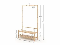 Rendez-Vous Déco Perchero de bambú - Bami Beige Hot