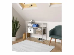 Perchero de buhardilla KADRA 100x85cm con estantes Blanco Online