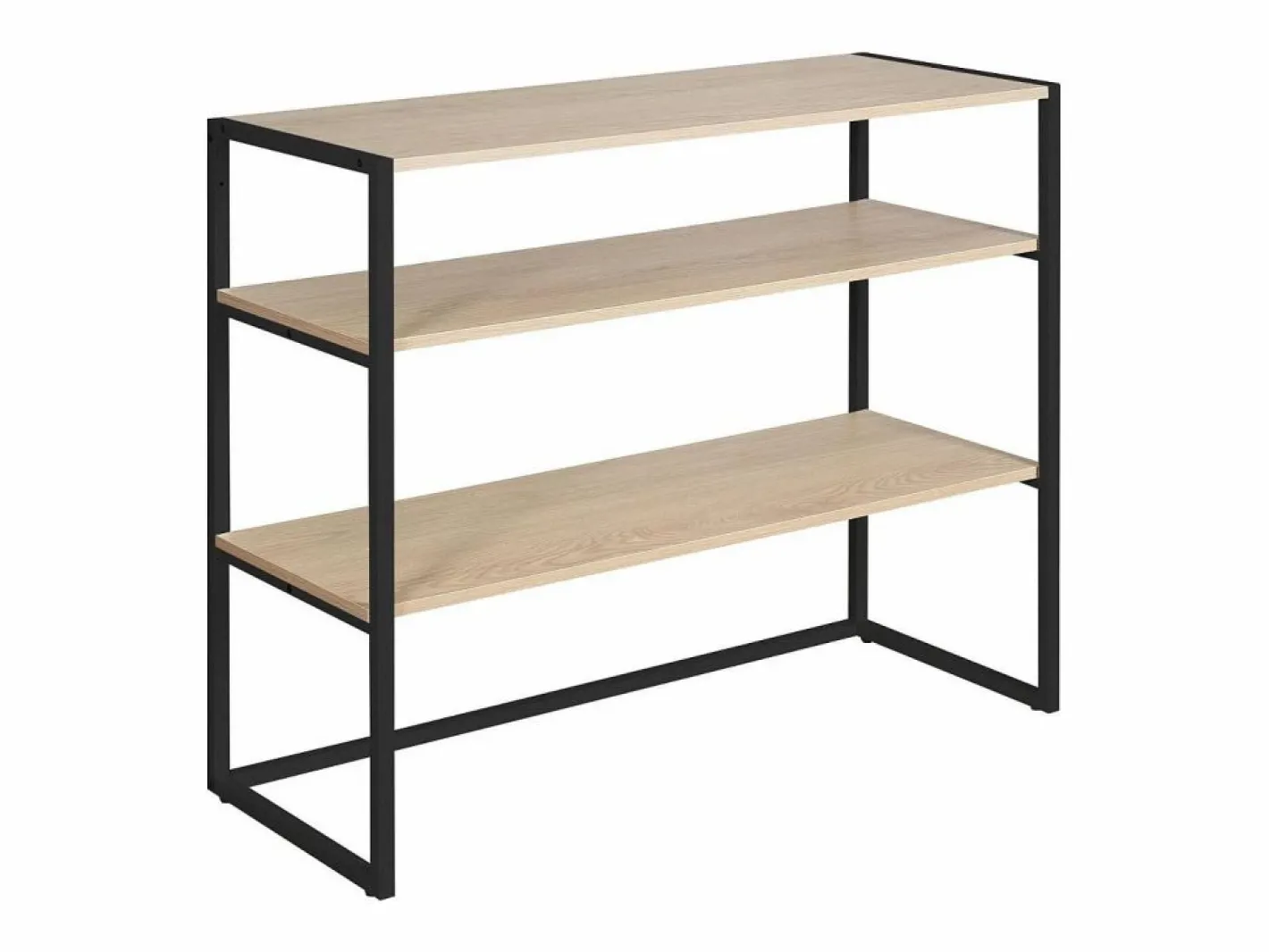 Perchero de buhardilla KADRA 100x85cm con estantes Negro Clearance