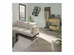 Calicosy Mueble Perchero|Perchero de entrada 1 estante 3 perchas Verona 3 - H188 cm