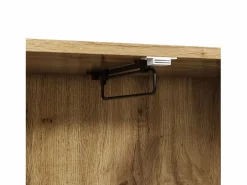 Perchero de madera - Armario de 2 cajones y 3 puertas - Almacenamiento abierto^ New