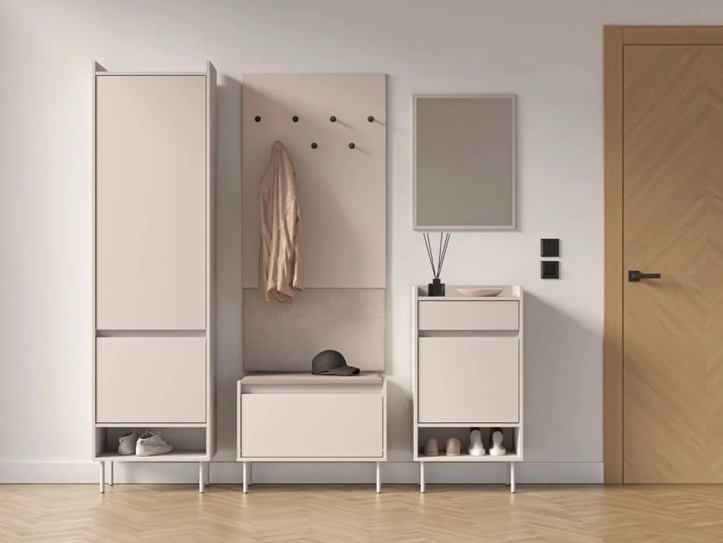 Perchero de pared - 69 cm - grisáceo - DIOCE^SELSEY Discount