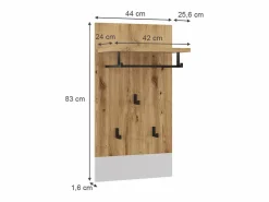 Perchero de pared /artesano 44x25.6x83 selena^Vicco Outlet