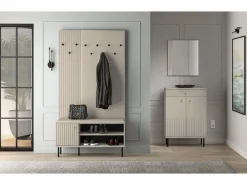 SELSEY Perchero|Perchero de pared con listones - 34 cm - - CALETTO