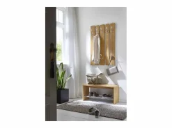 Perchero de pared de diseño en madera con 8 ganchos Palet^MSO Discount