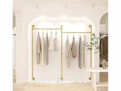 Burro Para Ropa|Perchero de pared de metal , barra para colgar ropa, 205x190cm