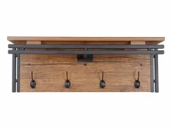 Perchero de pared -A27 Estructura 3D, Aspecto roble salvaje^MCW Best