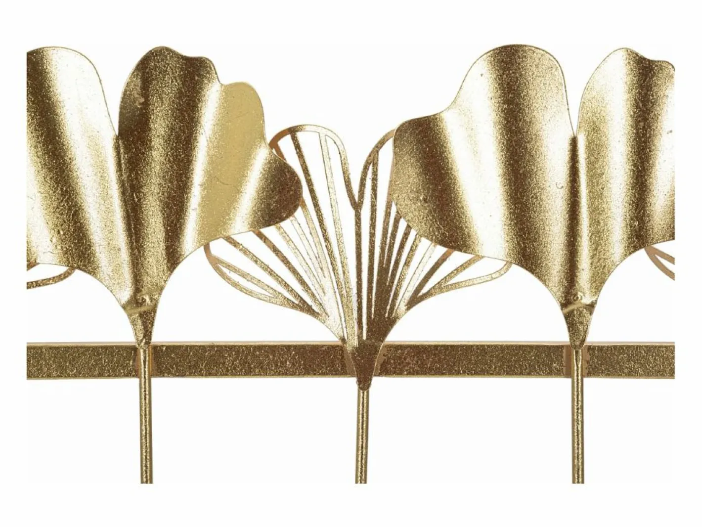 Perchero de pared metálico con 5 ganchos 26,3x49,5x6 cm Leaves^ Outlet