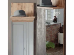Perchero de pared roble dorado 36x21.6x135 siri^Vicco New