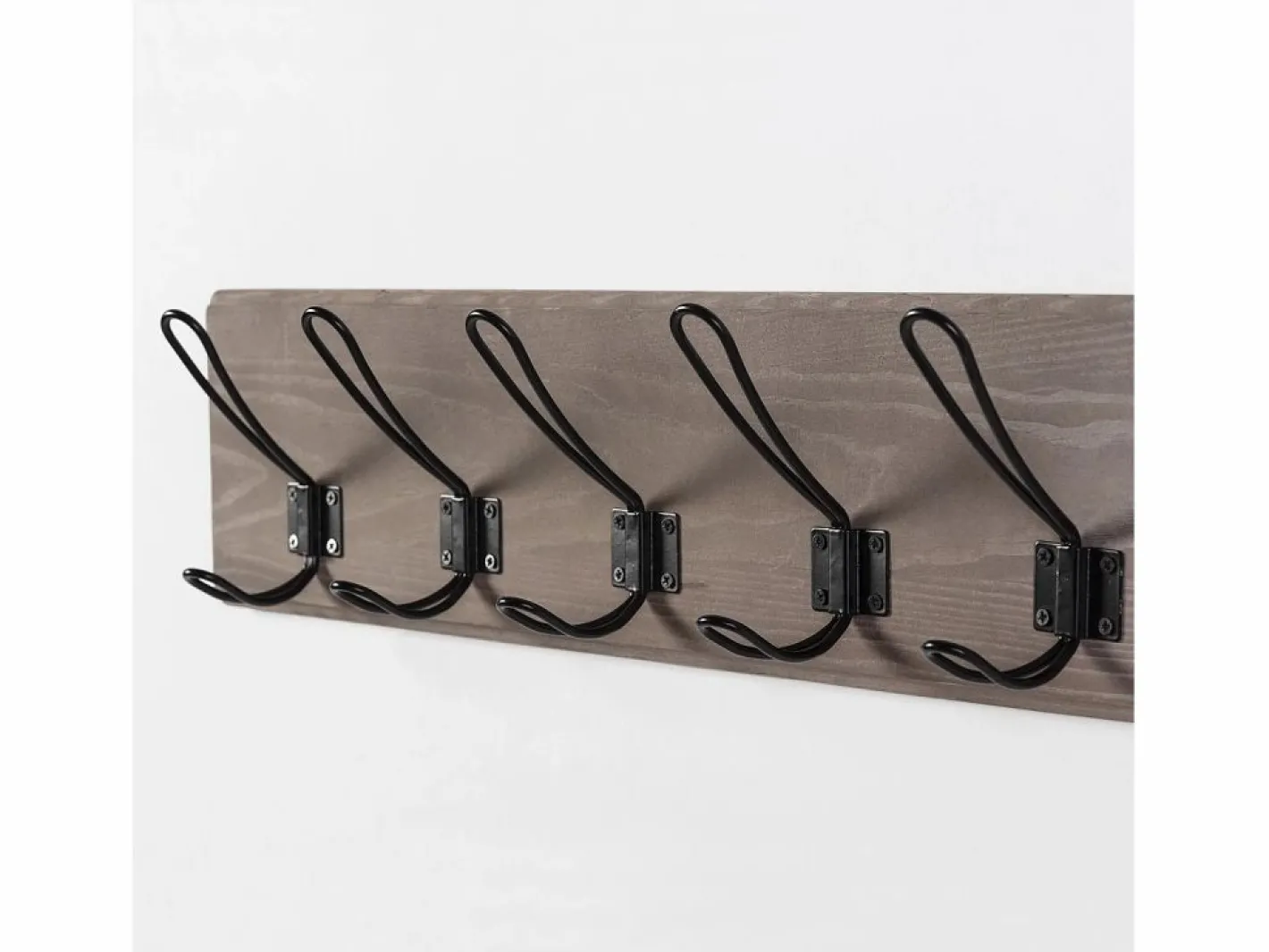 VS Venta-stock Perchero de pared Xica de madera Gris
