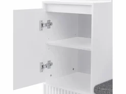 OKWISH Armario De Entrada|Perchero de pasillo con banco tapizado, 4 ganchos, 2 cajones - - 100x35x180 cm