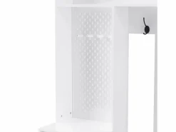OKWISH Armario De Entrada|Perchero de pasillo con banco tapizado, 4 ganchos, 2 cajones - - 100x35x180 cm