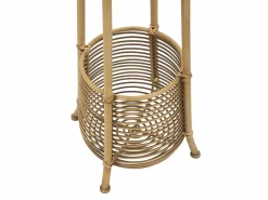 Perchero de pie en ratán con paragüero 49x175 cm Panama Marru00f3n New