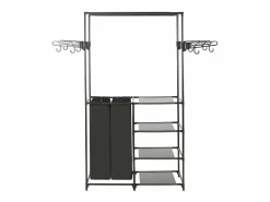 Mueble Perchero|Perchero de ropa de acero y textil no tejido 87x44x158 cm ES839718