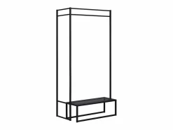 Perchero metálico 80 x 165 cm STRADA Negro Best